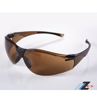 【Z-POLS】帥氣有型茶褐抗UV防爆運動太陽眼鏡(抗紫外線UV400遮陽防風超好用!)