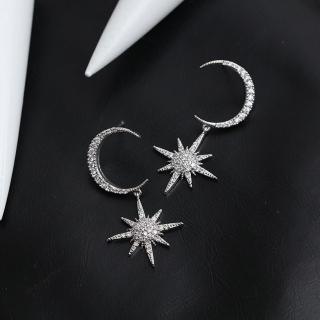 【梨花HaNA】韓國日月女神之範微鑲耳環
