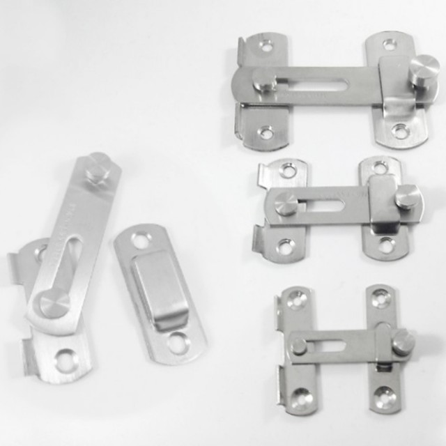 HE014 不鏽鋼打掛鎖 閂長100 mm 大號 不銹鋼門栓 門閂 掛扣 門扣 門止(白鐵雙用打掛閂 門鎖 簡易平閂)