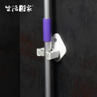 【生活采家】浴室強力無痕貼掃除拖把架(#57008)