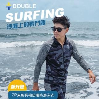 【DOUBLE】Double束胸 新版ZIP防磨束胸泳衣(大尺碼)