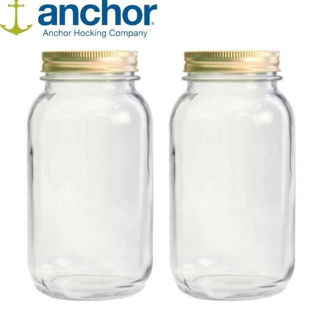 【Anchor】MASON Jar梅森玻璃罐960ml(二入組)