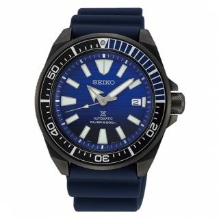 【SEIKO 精工】Prospex 機械藍水鬼深海潛水錶-藍(4R35-01X0A/SRPD09J1)
