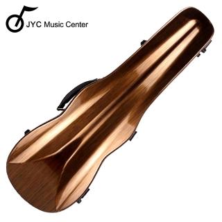 【JYC Music】JV-1001金色金屬刷線小提琴三角硬盒(4/4輕量級複合材料僅重1.69kg)