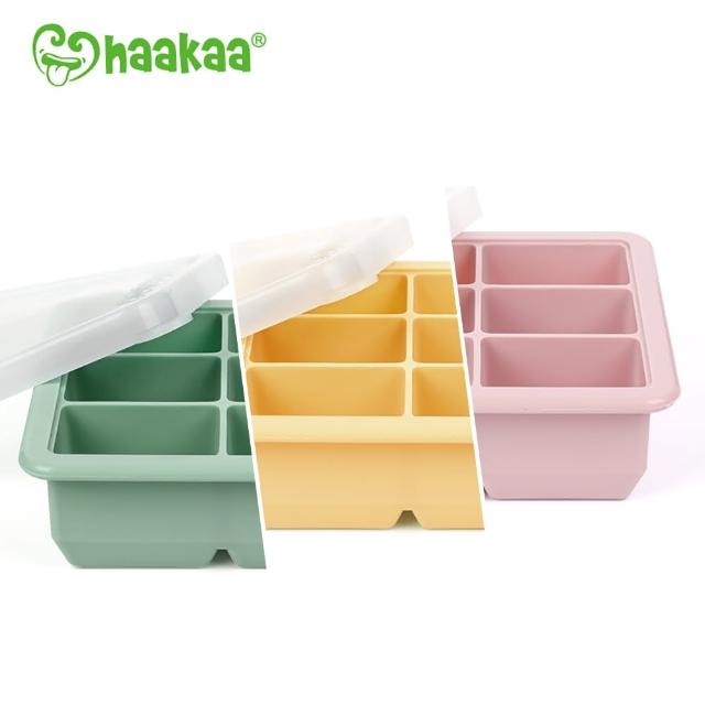 【紐西蘭haakaa】6格矽膠副食品分裝盒/製冰盒