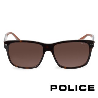 【POLICE】義大利 質感塗鴉個性太陽眼鏡(琥珀-POS1860-0APB)