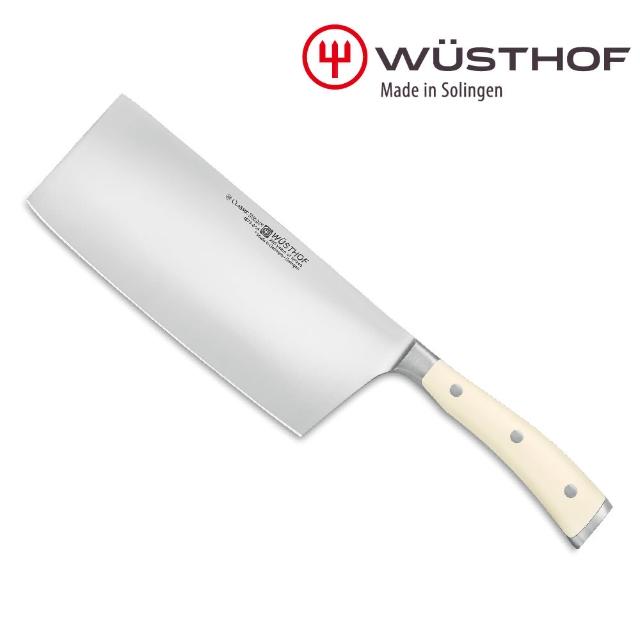 【WUSTHOF 三叉】德國三叉牌CLASSIC IKON cream 18CM中式片刀(菜刀)