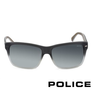 【POLICE】義大利 質感塗鴉個性太陽眼鏡(墨綠-POS1860-W40M)