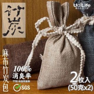 【UdiLife】多用途-麻布竹炭包50g x 24枚入(平衡濕氣 消除異味)