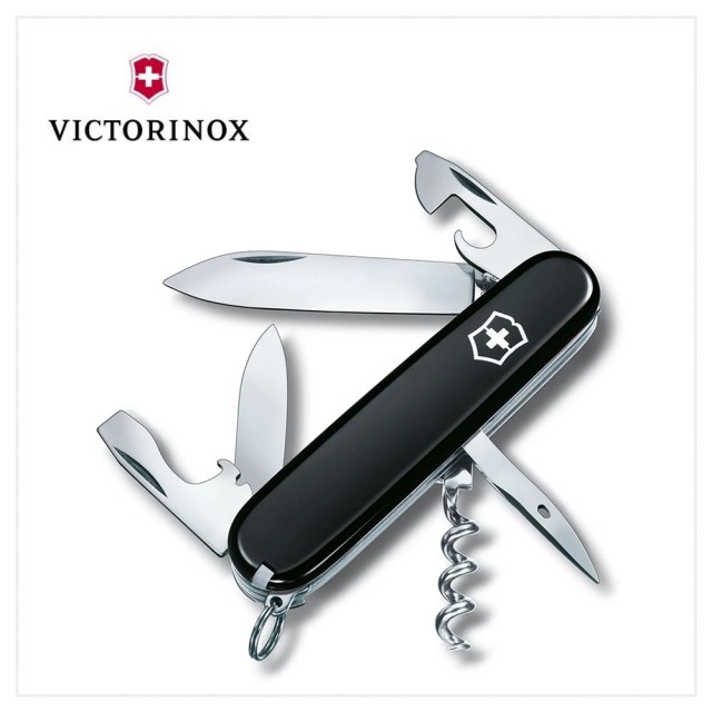 【VICTORINOX 瑞士維氏】Spartan12用瑞士刀/黑(1.3603.3)