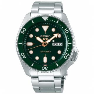 【SEIKO 精工】5 Sports系列 綻放自我機械錶 綠水鬼 母親節 禮物(4R36-07G0G/SRPD63K1)