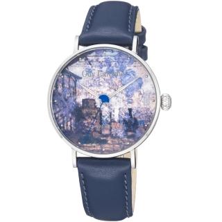 【姬龍雪Guy Laroche Timepieces】藝術系列腕錶-莫內 母親節(GA1001SLS-01)
