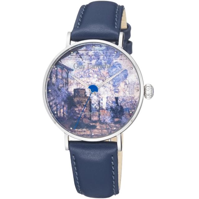 【姬龍雪Guy Laroche Timepieces】藝術系列腕錶-莫內 618年中慶(GA1001SLS-01)