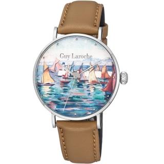 【姬龍雪Guy Laroche Timepieces】藝術系列腕錶-卡斯特蘭-戴西奧(GA1001RM-01)