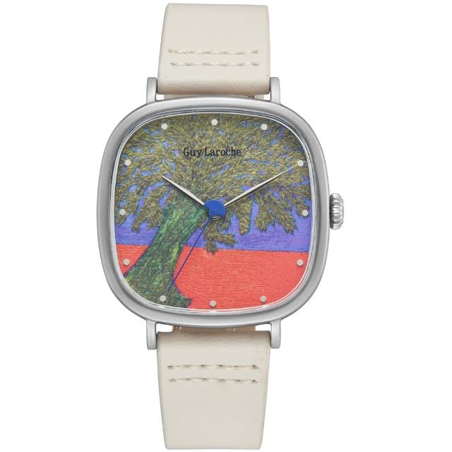 【姬龍雪Guy Laroche Timepieces】藝術系列腕錶-艾米麗娜(GA1002OL-01 方形x銀殼)