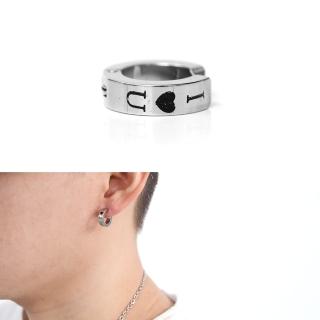 【玖飾時尚】夾式耳環 LoveU鋼製耳夾(夾式耳環)
