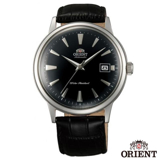 【ORIENT 東方錶】DATE II  圓滿時刻手動上鍊機械腕錶-黑面銀框x40.5mm  FAC00004B0(FAC00004B0)