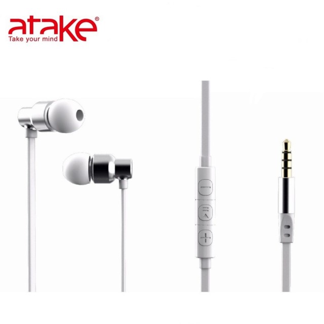 【ATake】智慧型入耳式耳機麥克風 白色(PEP-121SL)