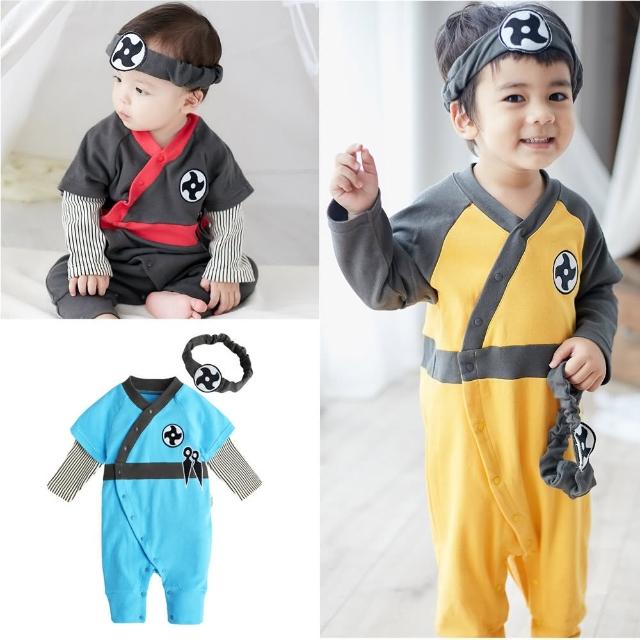 【Baby 童衣】日本忍者造型連身衣贈頭帶 92033(共3色)