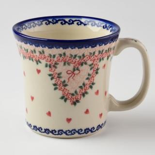 【波蘭陶】Vena 寬口馬克杯 水杯 茶杯 咖啡杯 400ml 波蘭手工製(六月新娘系列)