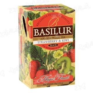 【Basilur 錫蘭茶】70170 錫蘭水果風味茶 2gx25包(草莓&奇異果)