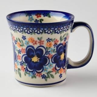 【波蘭陶】Vena 寬口馬克杯 水杯 茶杯 咖啡杯 400ml 波蘭手工製(春遊系列)