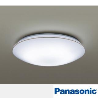 【Panasonic 國際牌】LED 第四代 調光調色遙控燈 LGC31116A09 32.5W 110V(白色燈罩+金色線框)