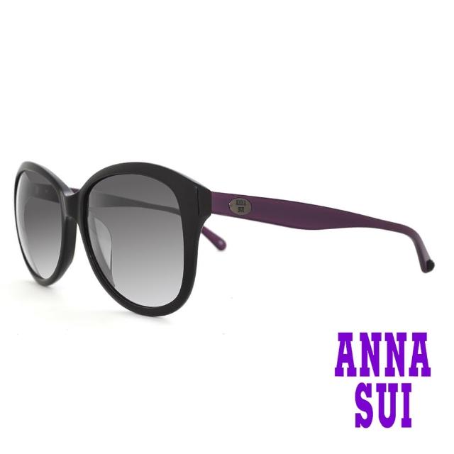 【ANNA SUI 安娜蘇】安娜優雅系列太陽眼鏡(AS809-001-黑)