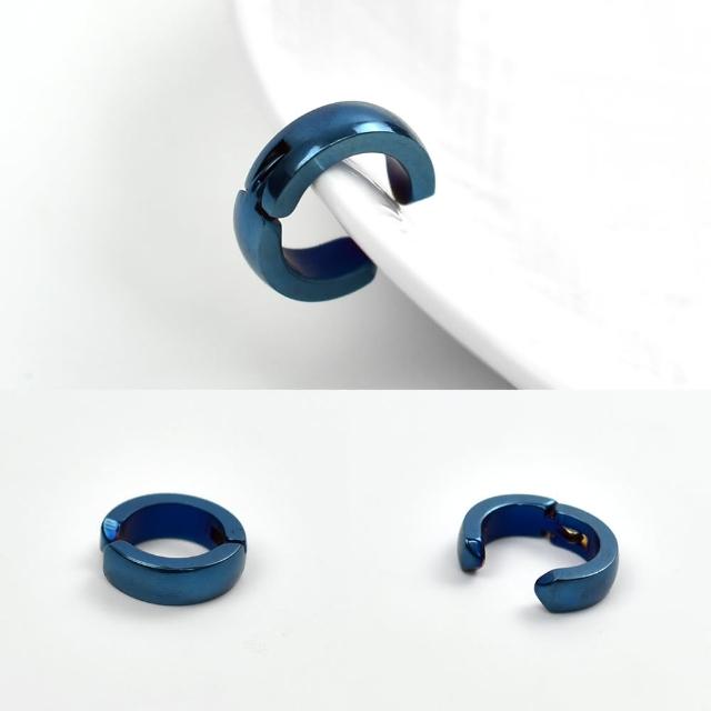 【玖飾時尚】夾式耳環 素面南極光鋼製(耳夾耳環)