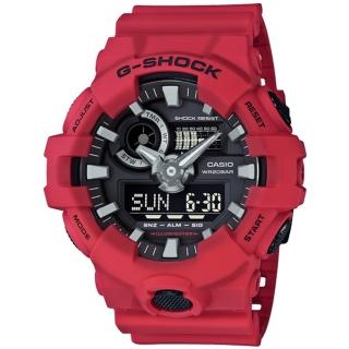 【CASIO 卡西歐】G-SHOCK 潮流時尚強悍運動錶(GA-700-4A)