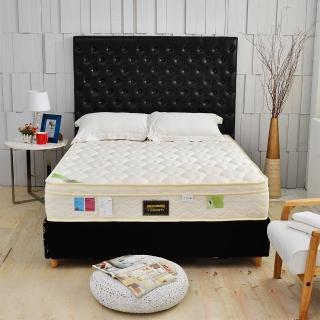 【睡芝寶】三線天絲棉涼感抗菌+高蓬度硬式獨立筒床墊(雙人5尺-護腰床)