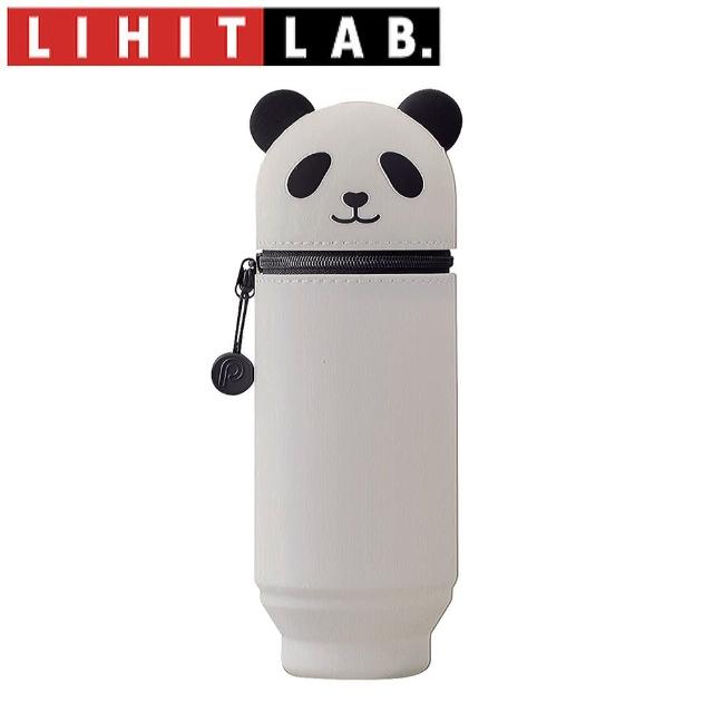 【LIHIT LAB】A-7712-6  伸縮筆筒-熊貓(小)