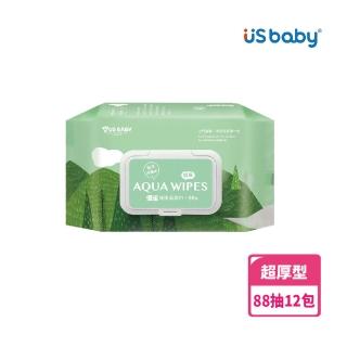 【US BABY 優生】超厚型含蓋純淨柔濕巾88抽(12包)