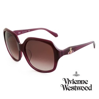 【Vivienne Westwood】英國精品時尚系列造型太陽眼鏡(VW78904-黯紅)