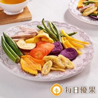 【每日優果】綜合蔬果脆片160G(蔬果脆片)