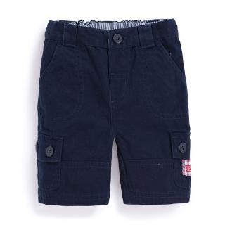 【JoJo Maman BeBe】幼童裝 男童 多口袋短褲 100%純棉_海軍藍(JJ-B5351-N)