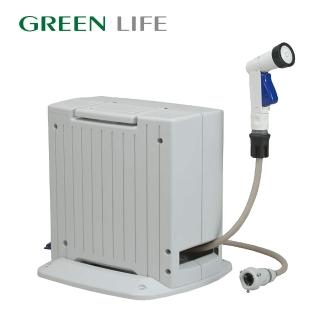【日本製 GREEN LIFE】自動收卷水管車20M(洗車、園藝澆花、居家打掃)