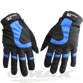【OMAX】新風尚簡約全指手套-藍色