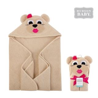 【Luvable Friends 甜蜜寶貝】嬰幼兒動物造型連帽浴巾/包巾_高雅棕熊(LF57172)