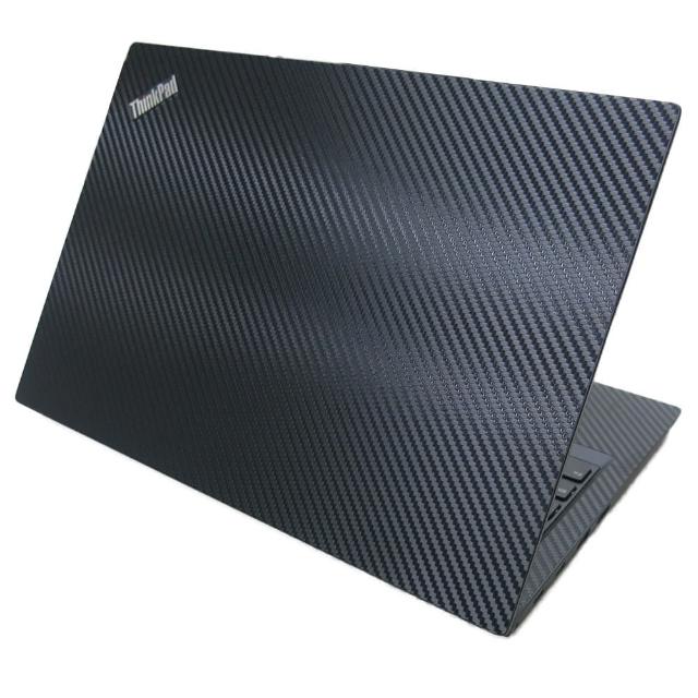 【Ezstick】Lenovo ThinkPad L390 黑色立體紋機身貼(含上蓋貼、鍵盤週圍貼、底部貼)