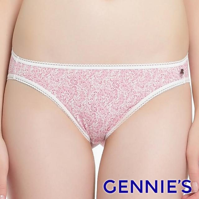 【Gennies 奇妮】環保染印花低腰內褲(粉GB68)