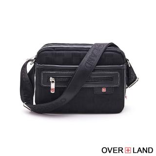 【OverLand】美式十字軍 - 美式潮酷格紋輕體側背包(2771)