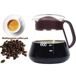 【Coffee Server】進口咖啡壺600mlX2/泡茶壺/沖泡壺(咖啡紅)