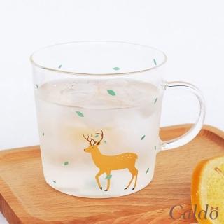 【Caldo 卡朵生活】童趣動物高硼矽耐熱透明馬克杯