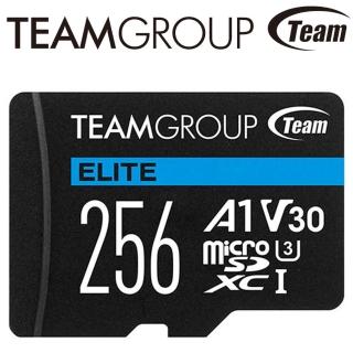 【TEAM 十銓】256GB ELITE microSDXC TF UHS-I U3 A1 V30 記憶卡