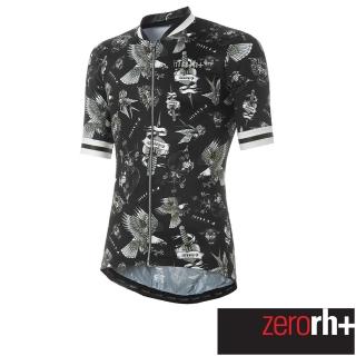 【ZeroRH+】義大利美式復古刺青圖騰系列男仕專業自行車衣(黑 ECU0632_41P)