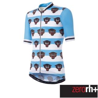 【ZeroRH+】義大利美式復古刺青圖騰系列男仕專業自行車衣(藍色 ECU0632_39P)