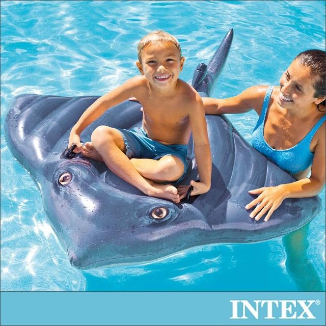 【INTEX】魟魚戲水浮排/水上坐騎_適用3歲以上(57550)