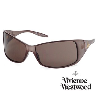 【Vivienne Westwood】英國精品時尚類運動方框系列造型太陽眼鏡(VW66001-黑土黃)