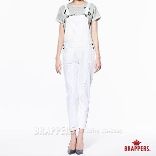 【BRAPPERS】女款 新美腳Royal系列-中低腰彈性窄管褲(白)